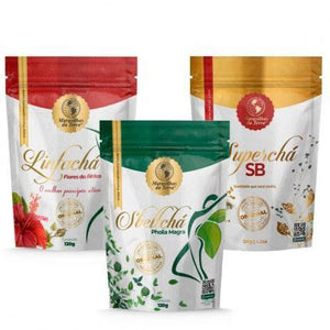 Kit 3 Chas SuperCháSB + LinfáChá + SbeltChá ( FRETE GRÁTIS PARA TODO O BRASIL )